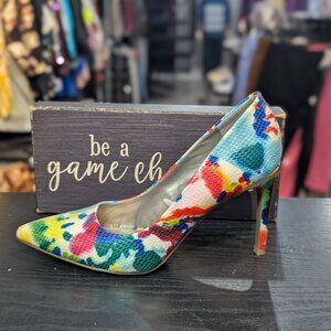 Worthington Zoe Color Splat Heels